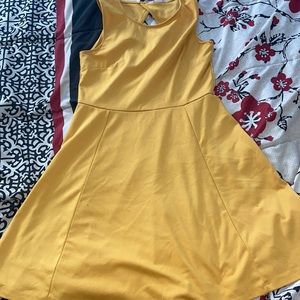 H&M mustard yellow dress